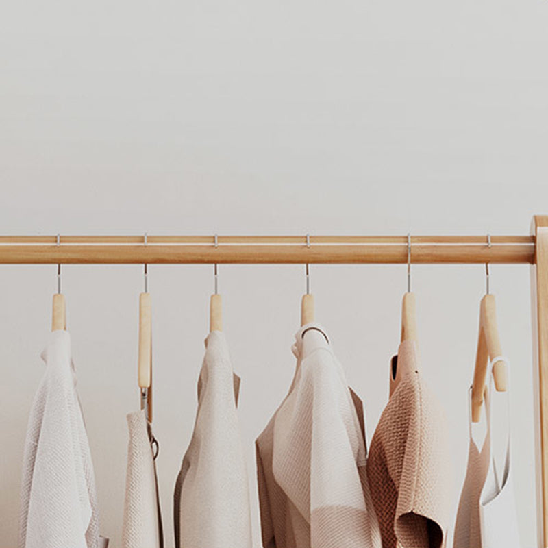 Oak Solidwood Clothing Racks Hanger/Stylish Entryway Coat Rack with Shelf