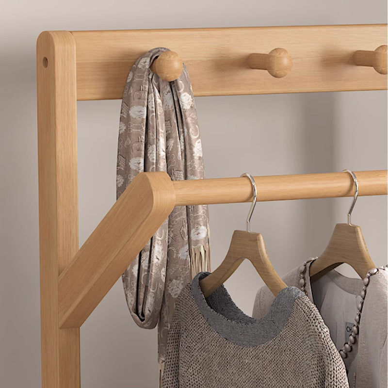 Oak Entry Hallway Coat Rack Stand Shoe Bench Clothes Organiser/Bedroom Nightstand Coat Rack