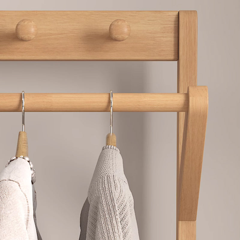 Oak Entry Hallway Coat Rack Stand Shoe Bench Clothes Organiser/Bedroom Nightstand Coat Rack