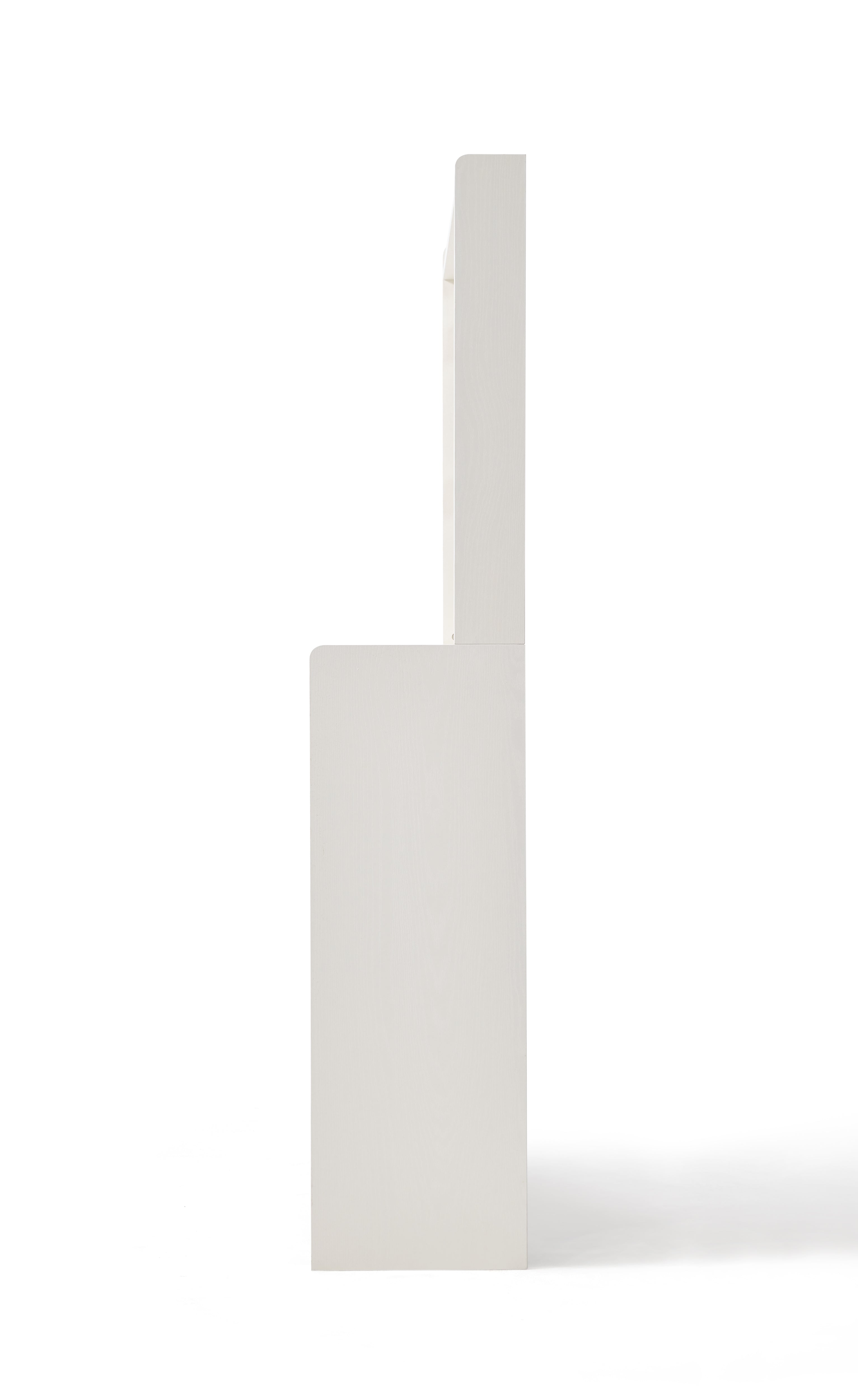 White Timber Entryway Storage/Shoe Cabinet with Bag Hanger/90cm