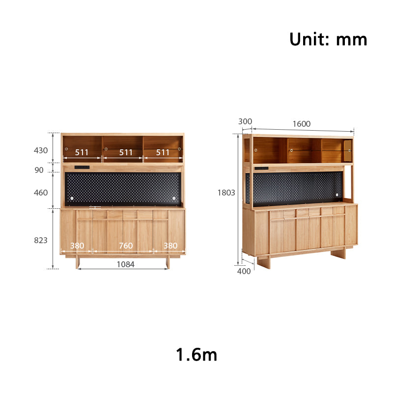 Tammy 1.6m/1.8m Multifunctional Sideboard Buffet/Coffee Station Display Cupboard Multiple Color