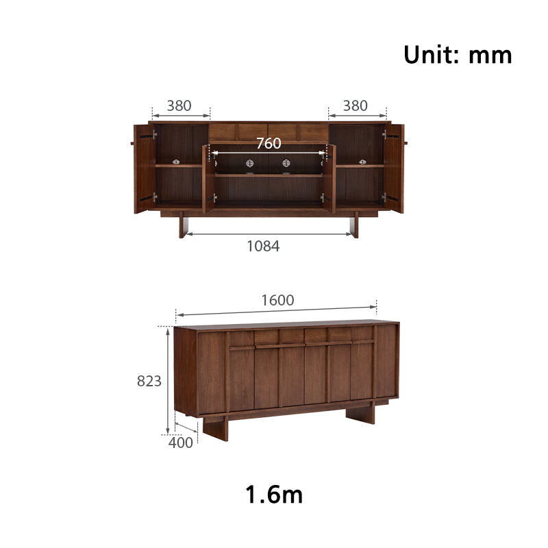 Tammy 1.6m/1.8m Multi-Drawer Fashionable Dining Cabinet/Storage Cabinet/Sideboard Multiple Color