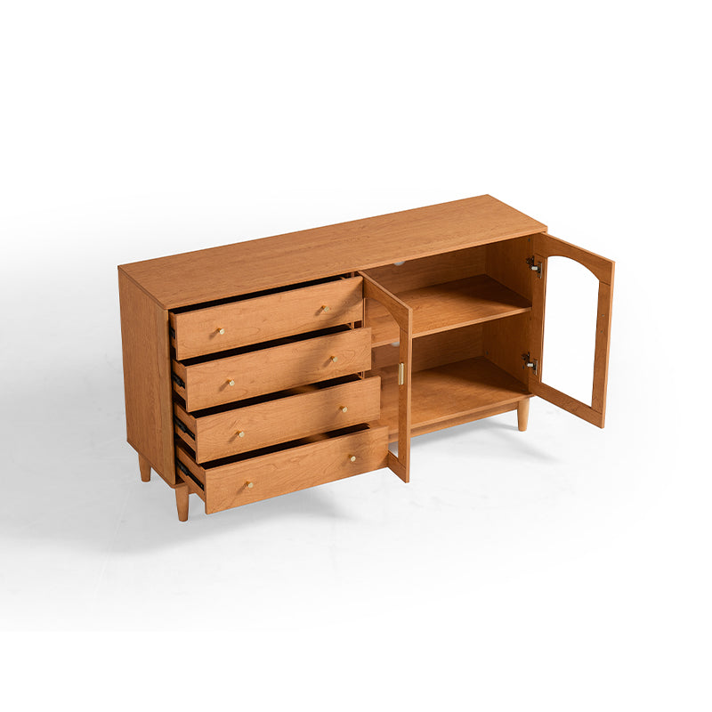 Carolyn 1.2m/1.5m Dining Cabinet/Storage Cabinet/Sideboard With Glass Door For Dining Room