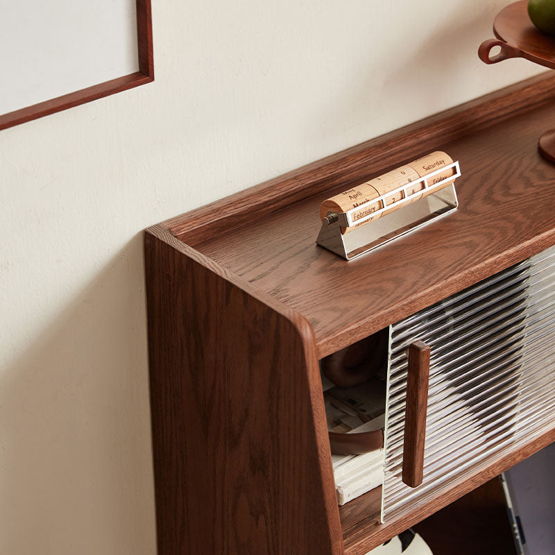 Harrison 65cm FAS-Graded Solid American Oak Wood Display Shelf/Storage Cabinet For Home