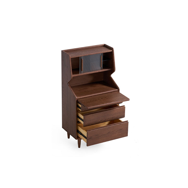 Harrison 65cm FAS-Graded Solid American Oak Wood Display Shelf/Storage Cabinet For Home