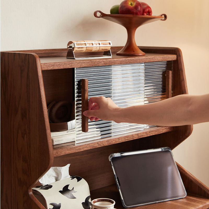 Harrison 65cm FAS-Graded Solid American Oak Wood Display Shelf/Storage Cabinet For Home