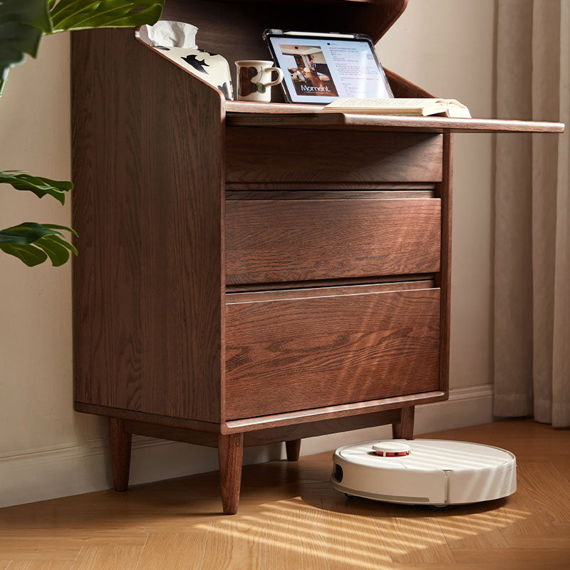 Harrison 65cm FAS-Graded Solid American Oak Wood Display Shelf/Storage Cabinet For Home