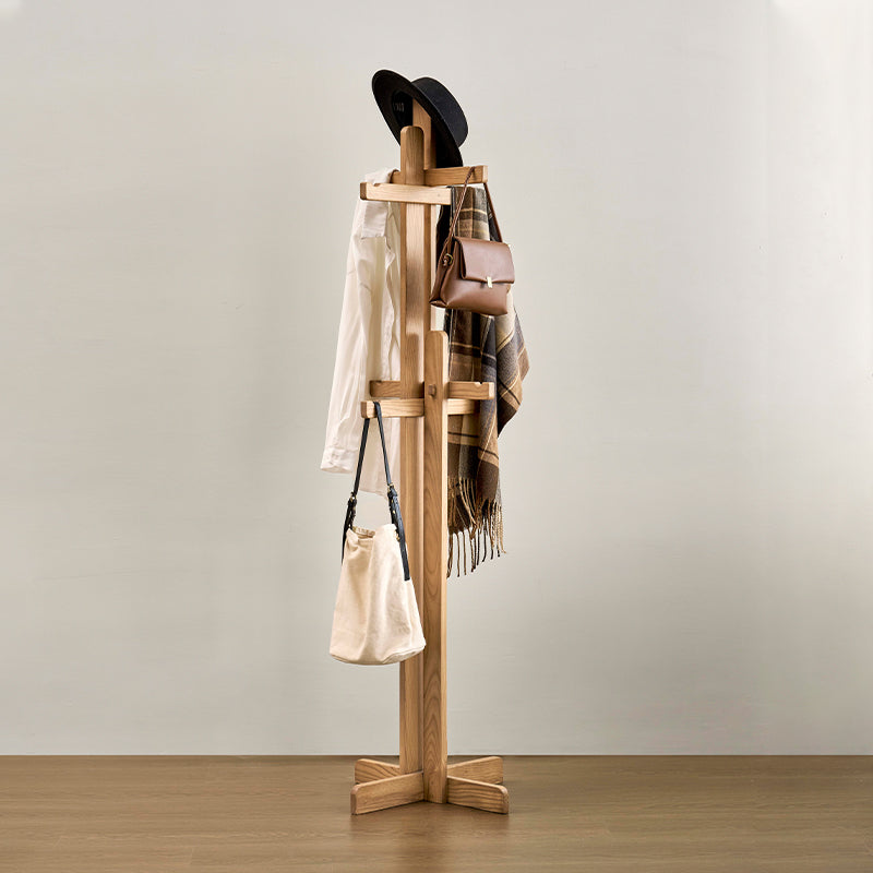 Olaf FAS-Graded Solid Ash Wood Clothing Racks Hanger/Stylish Entryway Coat Rack Multiple Color