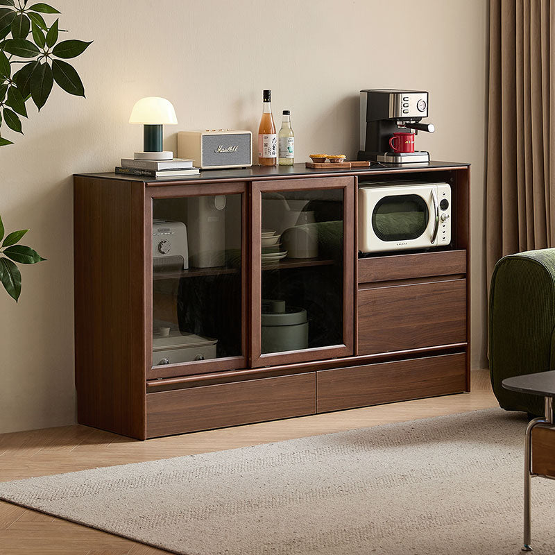 Cheryl 1.2m/1.5m/1.8m Dining Cabinet/Storage Cabinet/Sideboard Walnut Color