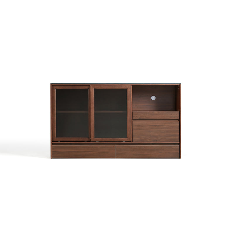 Cheryl 1.2m/1.5m/1.8m Dining Cabinet/Storage Cabinet/Sideboard Walnut Color