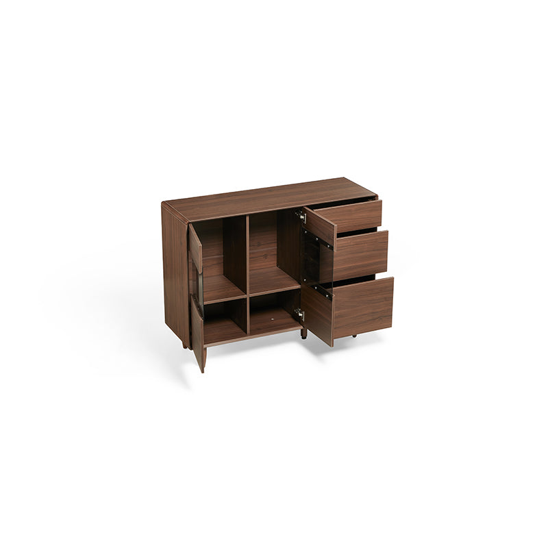 Christine 1.2m/1.5m/1.8m/2.0m Dining Cabinet/Storage Cabinet/Sideboard Walnut Color
