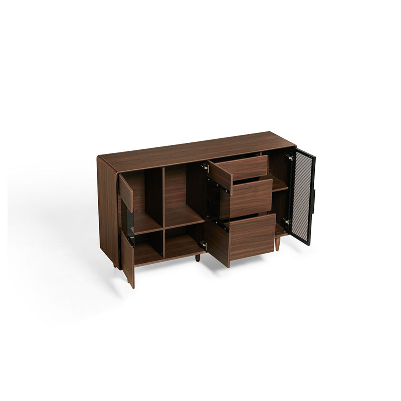 Christine 1.2m/1.5m/1.8m/2.0m Dining Cabinet/Storage Cabinet/Sideboard Walnut Color
