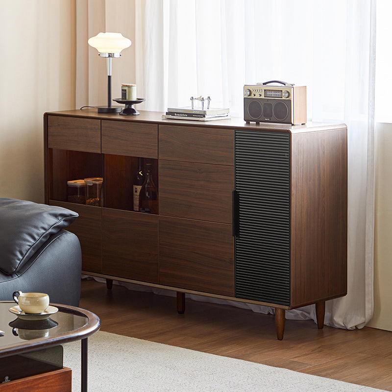 Christine 1.2m/1.5m/1.8m/2.0m Dining Cabinet/Storage Cabinet/Sideboard Walnut Color