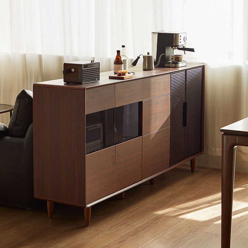 Christine 1.2m/1.5m/1.8m/2.0m Dining Cabinet/Storage Cabinet/Sideboard Walnut Color