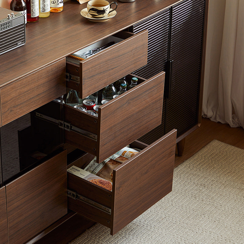 Christine 1.2m/1.5m/1.8m/2.0m Dining Cabinet/Storage Cabinet/Sideboard Walnut Color