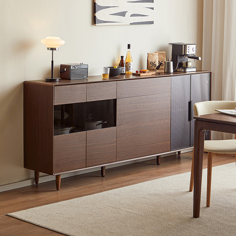 Christine 1.2m/1.5m/1.8m/2.0m Dining Cabinet/Storage Cabinet/Sideboard Walnut Color
