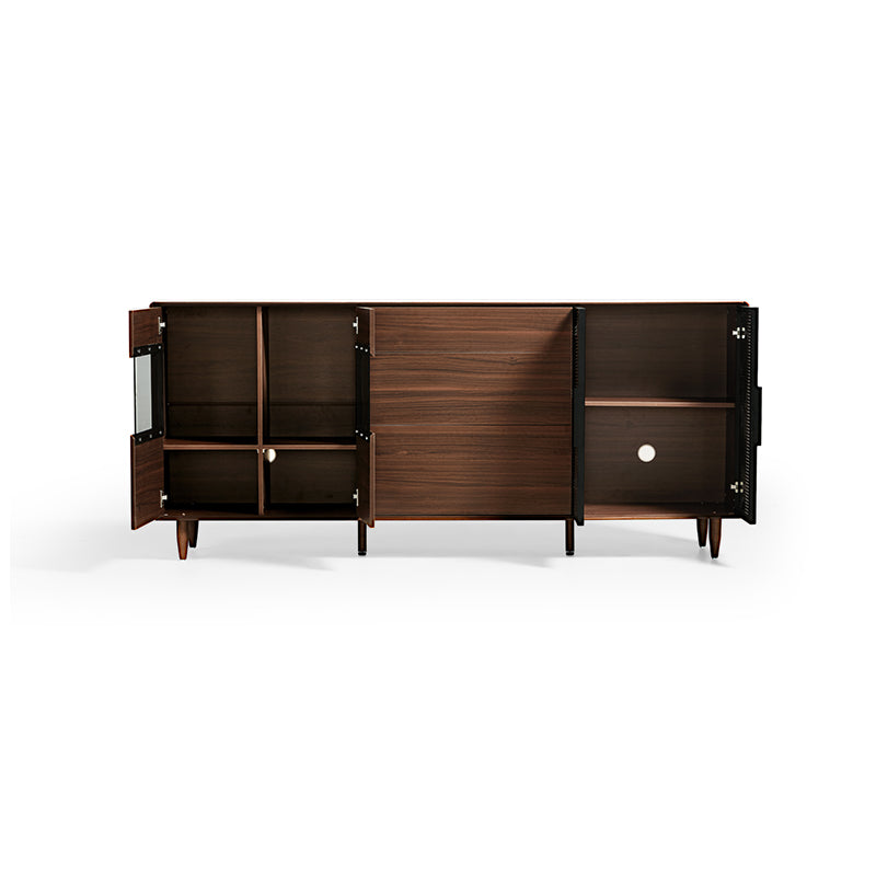 Christine 1.2m/1.5m/1.8m/2.0m Dining Cabinet/Storage Cabinet/Sideboard Walnut Color