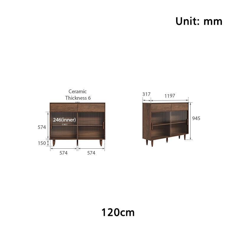 Christopher 1.2m/1.5m/1.8m Ultra-thin Dining Cabinet/Storage Cabinet/Sideboard Multiple Color
