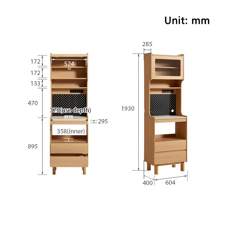 Delilah 60cm Multifunctional Sideboard Buffet/Coffee Station Display Cupboard