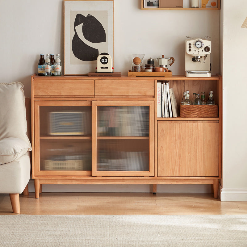 Lorelei 120cm/150cm Rubberwood Ultra-thin Dining Cabinet/Storage Cabinet/Sideboard Multiple Color