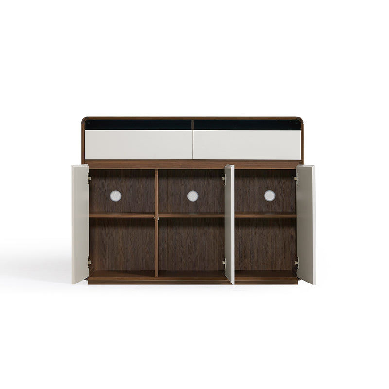 Valeria 80cm/120cm/150cm/180cm Multi-Drawer Fashionable Dining Cabinet/Storage Cabinet/Sideboard Grey & Walnut Color