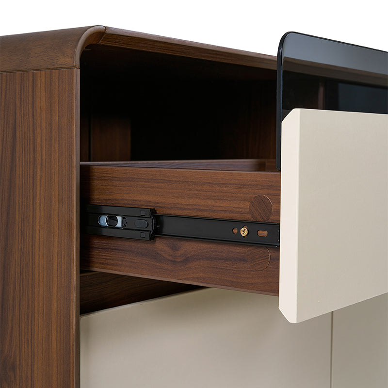 Valeria 80cm/120cm/150cm/180cm Multi-Drawer Fashionable Dining Cabinet/Storage Cabinet/Sideboard Grey & Walnut Color