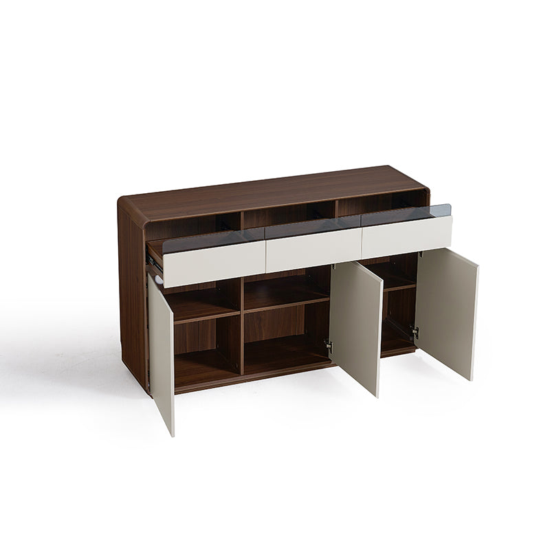 Valeria 80cm/120cm/150cm/180cm Multi-Drawer Fashionable Dining Cabinet/Storage Cabinet/Sideboard Grey & Walnut Color