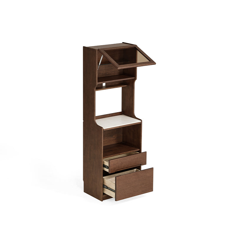 Vance 60cm/80cm Rubberwood Multifunctional Sideboard Buffet/Coffee Station Display Cupboard Multiple Color