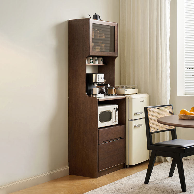 Vance 60cm/80cm Rubberwood Multifunctional Sideboard Buffet/Coffee Station Display Cupboard Multiple Color