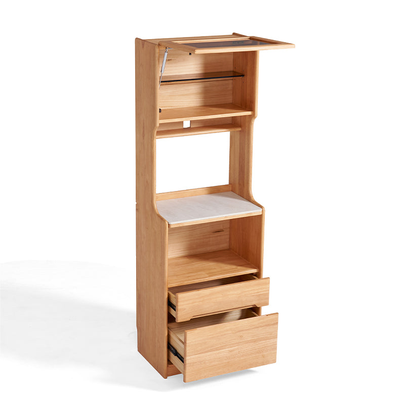 Vance 60cm/80cm Rubberwood Multifunctional Sideboard Buffet/Coffee Station Display Cupboard Multiple Color