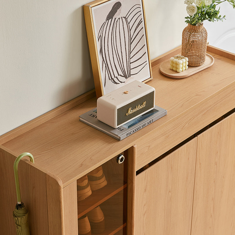 Ulysses 1m/1.2m/1.4m Shoe Cabinet With Glass Door/Drawer