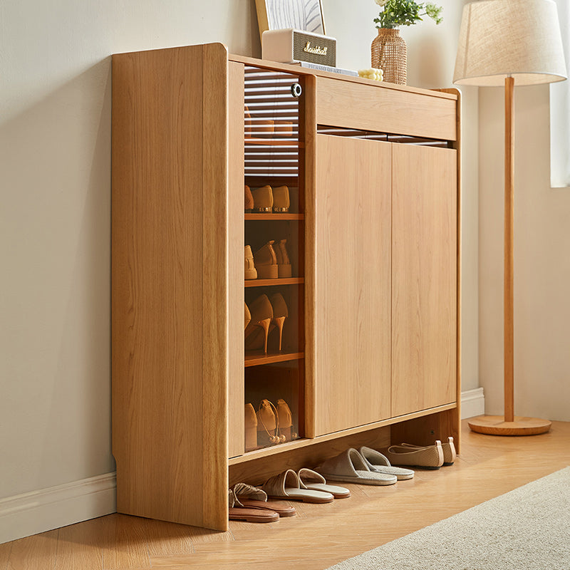 Ulysses 1m/1.2m/1.4m Shoe Cabinet With Glass Door/Drawer