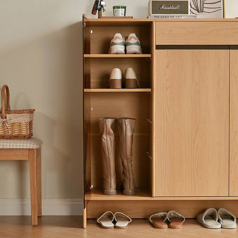 Ulysses 1m/1.2m/1.4m Shoe Cabinet With Glass Door/Drawer