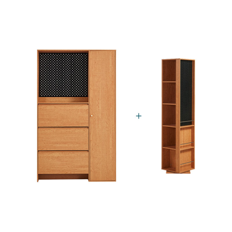 Juan Multifunctional Entryway Cabinet/Shoe Cabinet/Revolving Mirror Cabinet With Carbon Crystal Panel Multiple Model