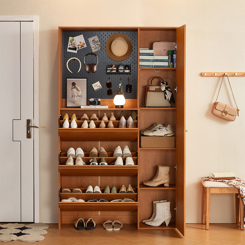 Juan Multifunctional Entryway Cabinet/Shoe Cabinet/Revolving Mirror Cabinet With Carbon Crystal Panel Multiple Model