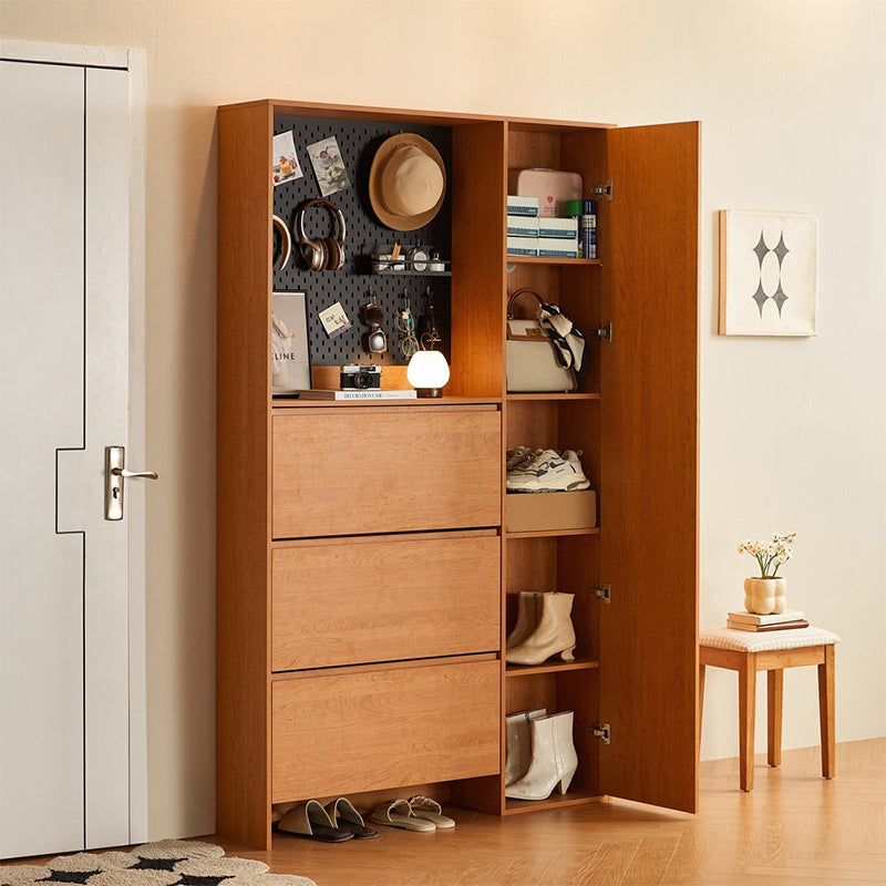 Juan Multifunctional Entryway Cabinet/Shoe Cabinet/Revolving Mirror Cabinet With Carbon Crystal Panel Multiple Model