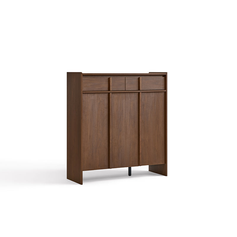 Alden 0.8m/1.0m/1.2m/1.4m Entryway Shoe Cabinet With Drawer Walnut