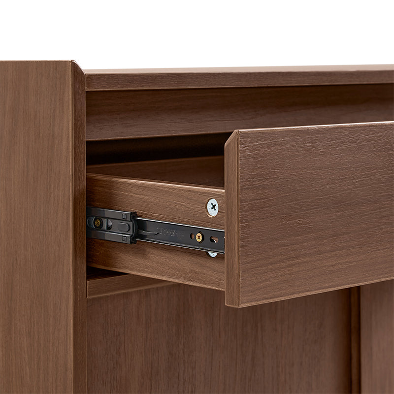 Alden 0.8m/1.0m/1.2m/1.4m Entryway Shoe Cabinet With Drawer Walnut