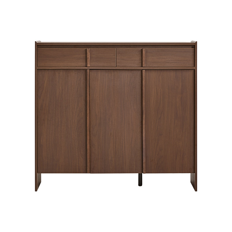 Alden 0.8m/1.0m/1.2m/1.4m Entryway Shoe Cabinet With Drawer Walnut