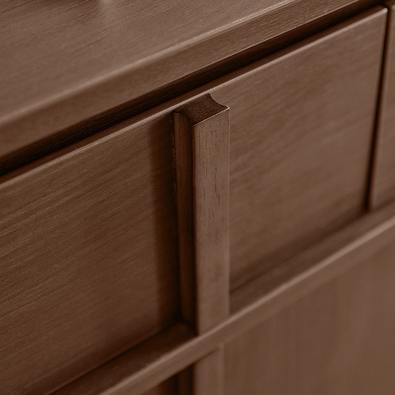 Alden 0.8m/1.0m/1.2m/1.4m Entryway Shoe Cabinet With Drawer Walnut