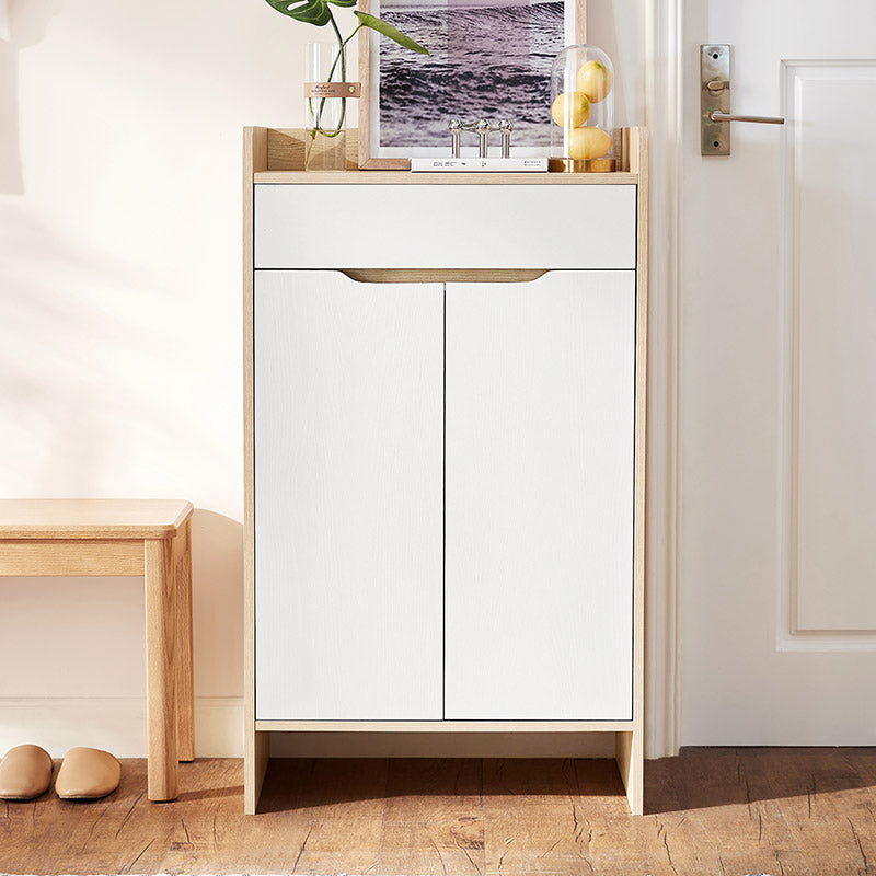 Alec 0.6m/0.8m Timber Shoe Cabinet with Drawers/Shoe Case