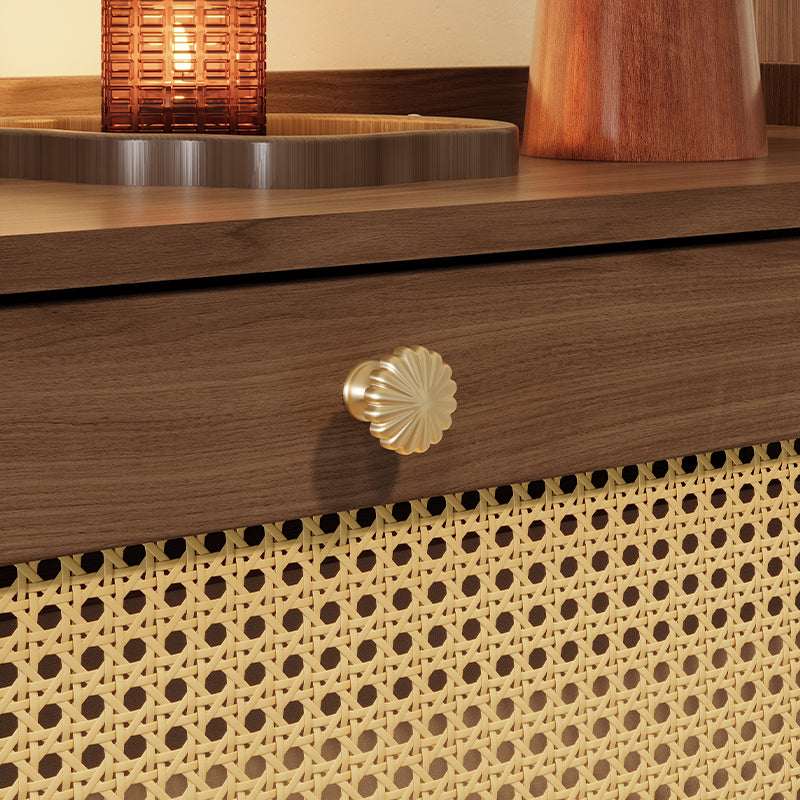 Hyacinth 135cm Flip-door Entryway Cabinet/Shoe Cabinet With Drawer Walnut Color