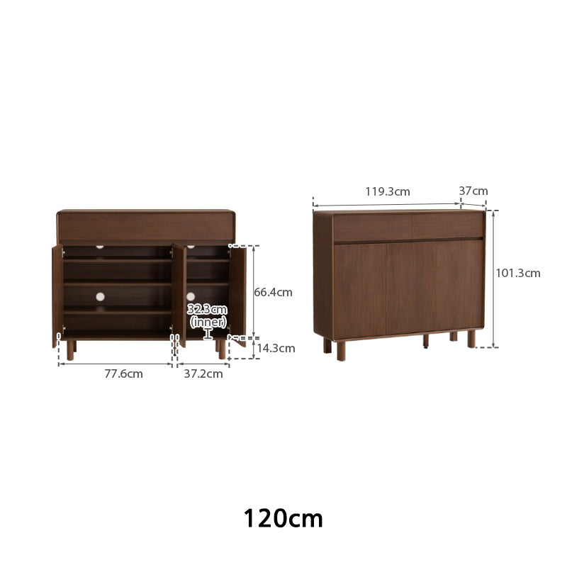 Jemma 100cm/120cm Shoe Cabinet with Drawers/Shoe Case