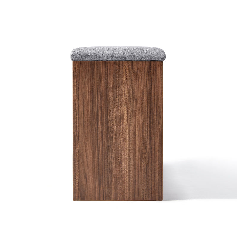Mallory 80cm/100cm Entryway Shoe Cabinet/Shoe Changing Stool For Home Walnut Color