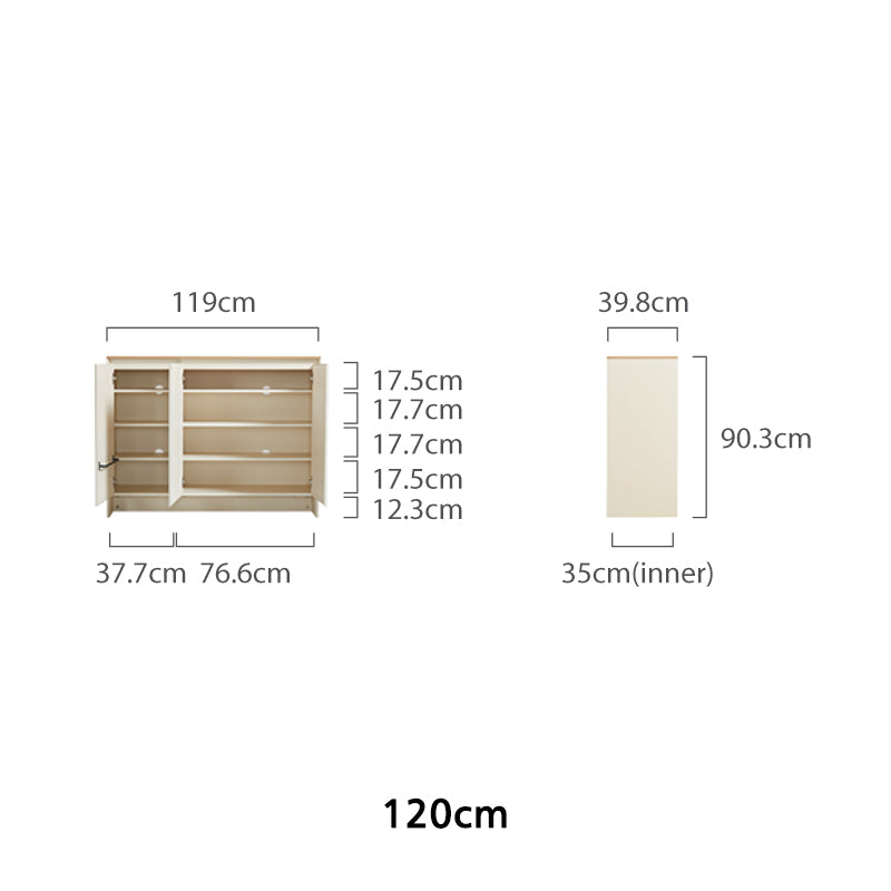 Prescott 120cm/160cm Entryway Shoe Cabinet/Shoe Case For Home Multiple Color