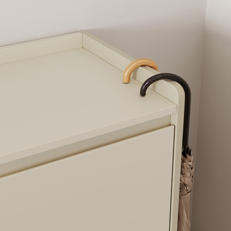 Reba 80cm/100cm/120cm/140cm Entryway Shoe Cabinet/Shoe Case For Home Cream White Color