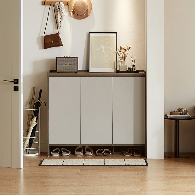 Rebel 80cm/100cm/120cm/140cm Entryway Shoe Cabinet/Shoe Case For Home Coffee & Grey Color