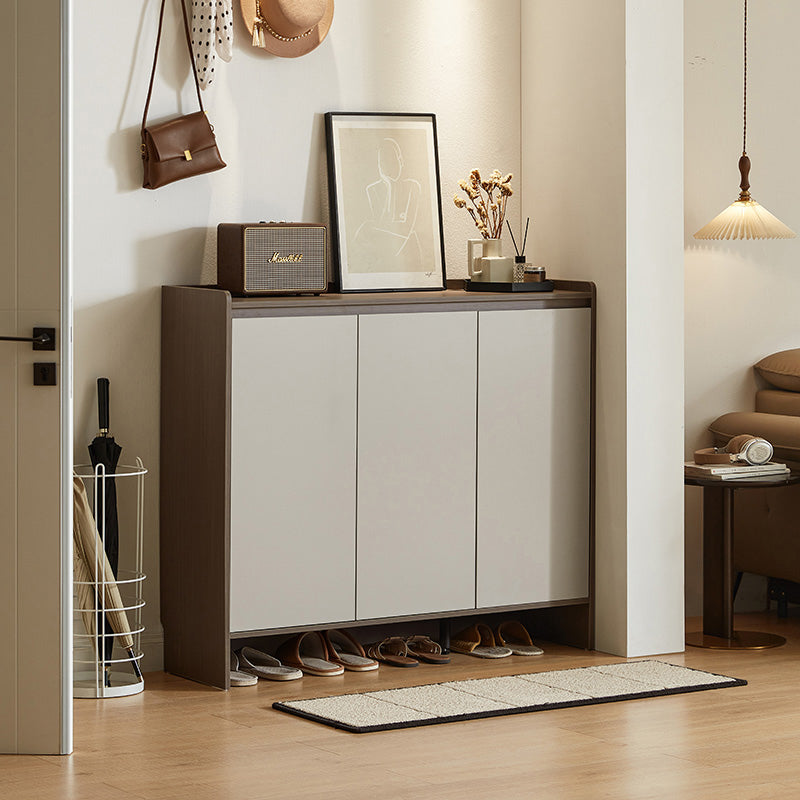 Rebel 80cm/100cm/120cm/140cm Entryway Shoe Cabinet/Shoe Case For Home Coffee & Grey Color
