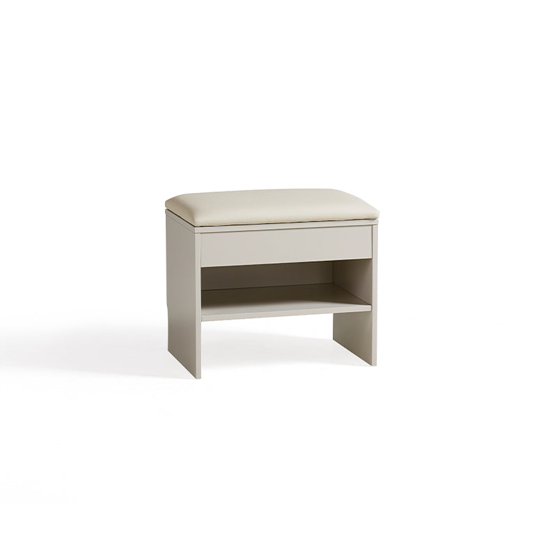 Reid 50cm Entryway Shoe Cabinet/Shoe Changing Stool For Home Beige Grey Color