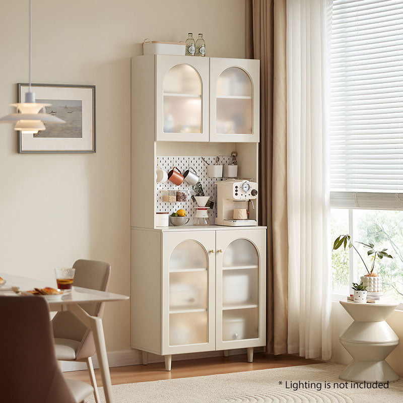 Howard 80cm Classic Design Multifunctional Sideboard Buffet/Coffee Station Display Cupboard White